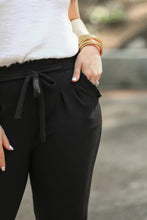 Load image into Gallery viewer, Black Paper Bag Pants