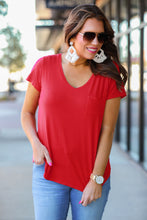 Load image into Gallery viewer, JL Basic Vneck Pocket tee
