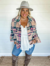 Load image into Gallery viewer, Noa Plaid Shaket ~ Pink