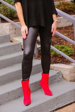 Load image into Gallery viewer, Jess Lea Faux Leather Black Leggings