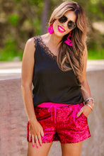 Load image into Gallery viewer, Hot Pink, Mermaid & Confetti Sequin Shorts