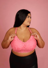 Load image into Gallery viewer, Juliette Lace Bralette in PINK