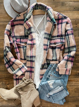 Load image into Gallery viewer, Noa Plaid Shaket ~ Pink
