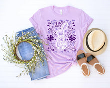 Load image into Gallery viewer, Purple Happy Easter tee
