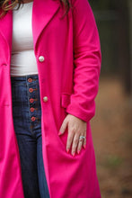Load image into Gallery viewer, Fashion Week Hot Pink Coat
