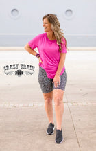 Load image into Gallery viewer, Biker Babe Shorts 2.0 ~ Silver Leopard
